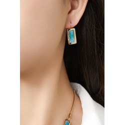 Bajla - Boucle d'oreille dormeuse Orange