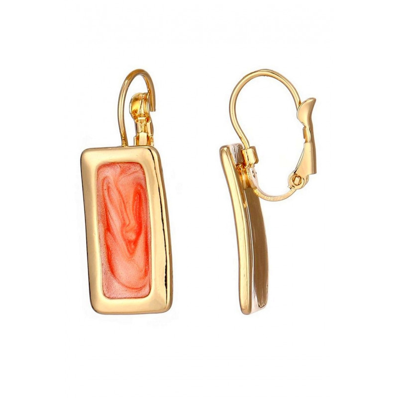 Bajla - Boucle d'oreille dormeuse Orange
