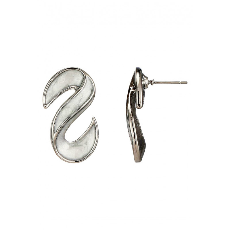 Baligha - Boucle d'oreille tige Blanche