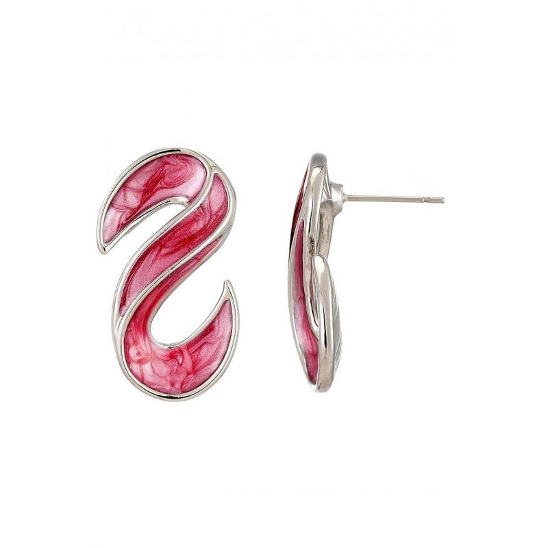 Baligha - Boucle d'oreille tige Fuchsia