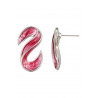 Baligha - Boucle d'oreille tige Fuchsia