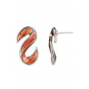 Baligha - Boucle d'oreille tige Orange