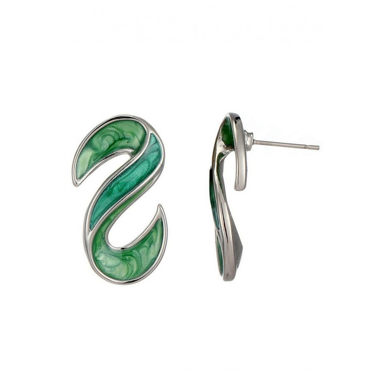 Baligha - Boucle d'oreille tige Verte