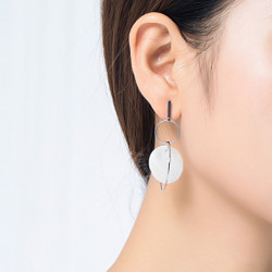 Maddie - Boucles d'oreilles tige blanc 2