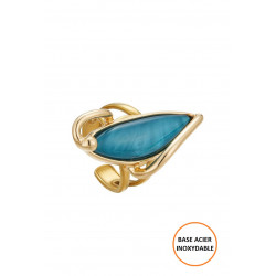 Betoul - Bague réglable Bleue