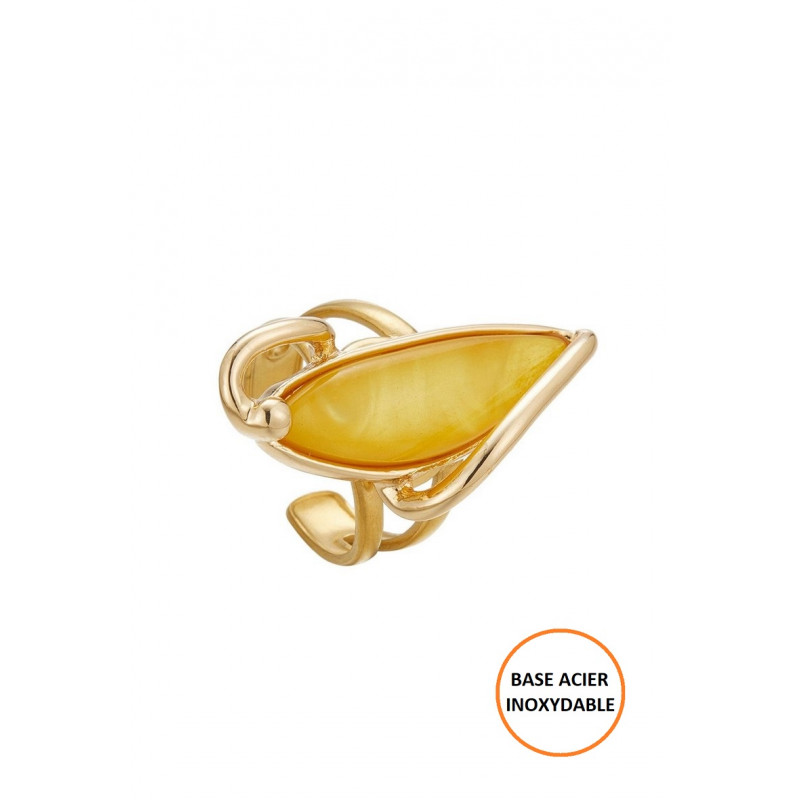 Betoul - Bague réglable Jaune