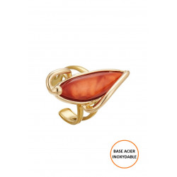 Betoul - Bague réglable Orange