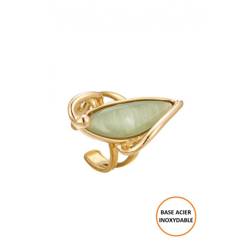 Betoul - Bague réglable Verte