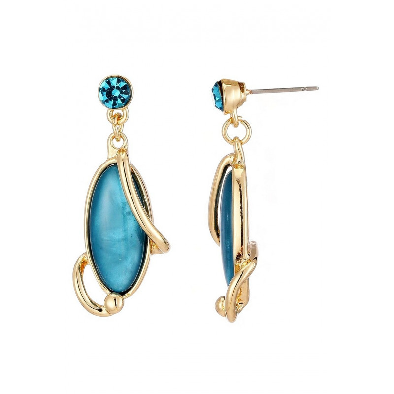 Betoul - Boucle d'oreille tige Bleue