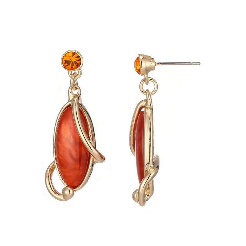 Betoul - Boucle d'oreille tige Orange