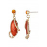 Betoul - Boucle d'oreille tige Orange