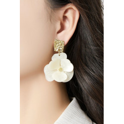 Fionnuala - Boucle d'oreille clip Marron