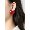 Nassifa - Boucle d'oreille clip Fuchsia