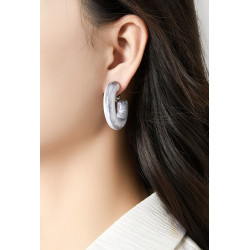 Ninon - Boucle d'oreille clip Rose