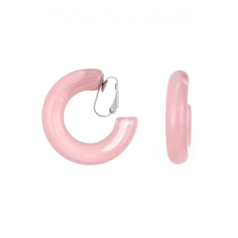 Ninon - Boucle d'oreille clip Rose