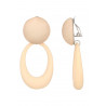 Nura - Boucle d'oreille clip Crème