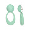 Nura - Boucle d'oreille clip Bleue