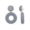 Nurit - Boucle d'oreille clip Grise