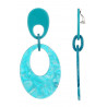 Norene - Boucle d'oreille clip Bleue