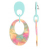 Norene - Boucle d'oreille clip Multicolore