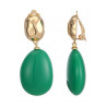Noga - Boucle d'oreille clip Verte