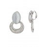 Fionola - Boucle d'oreille clip Argentée