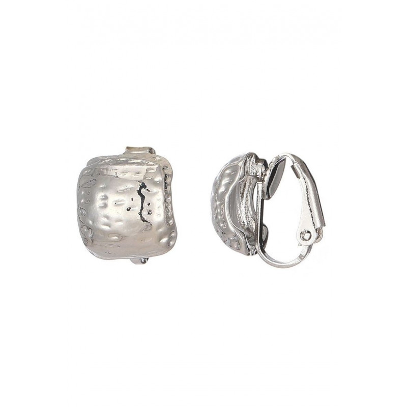 Hailey - Boucle d'oreille clip Argentée