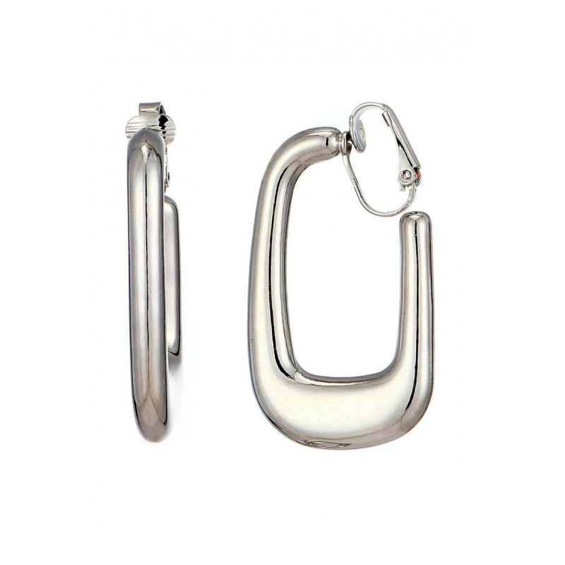 Nafha - Boucle d'oreille clip Argentée