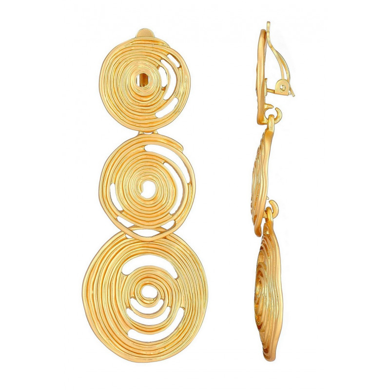 Naema - Boucle d'oreille clip Dorée