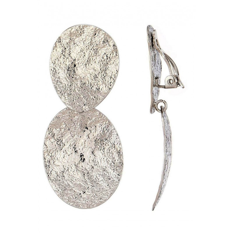 Najeba - Boucle d'oreille clip Argentée