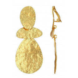 Nassabe - Boucle d'oreille clip Dorée