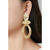 Najiba - Boucle d'oreille clip Dorée