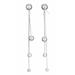 Nacia - Boucles d'oreilles tige gris