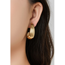 Nisrina - Boucle d'oreille clip Dorée