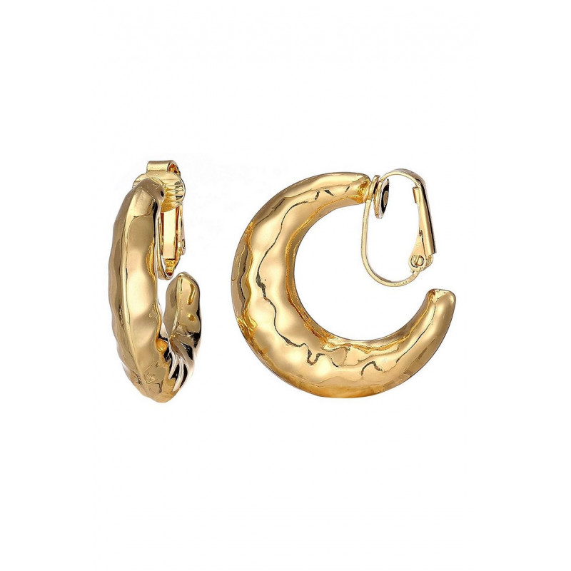 Noura - Boucle d'oreille clip Dorée