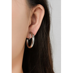 Nourance - Boucle d'oreille clip Argentée