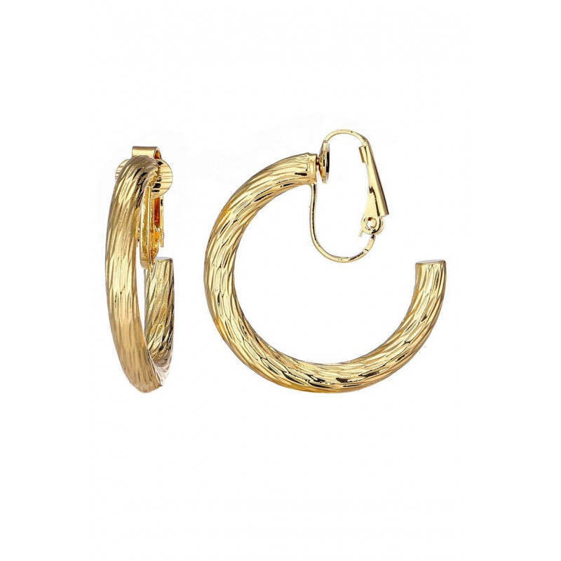 Nourance - Boucle d'oreille clip Dorée