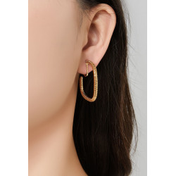 Nouria - Boucle d'oreille clip Dorée