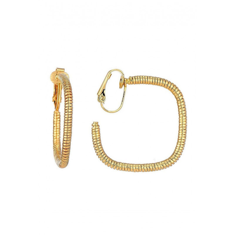 Nouria - Boucle d'oreille clip Dorée