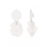 Flick - Boucle d'oreille clip Acier Blanche