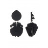 Flick - Boucle d'oreille clip Acier Noire