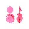 Flick - Boucle d'oreille clip Acier Rose