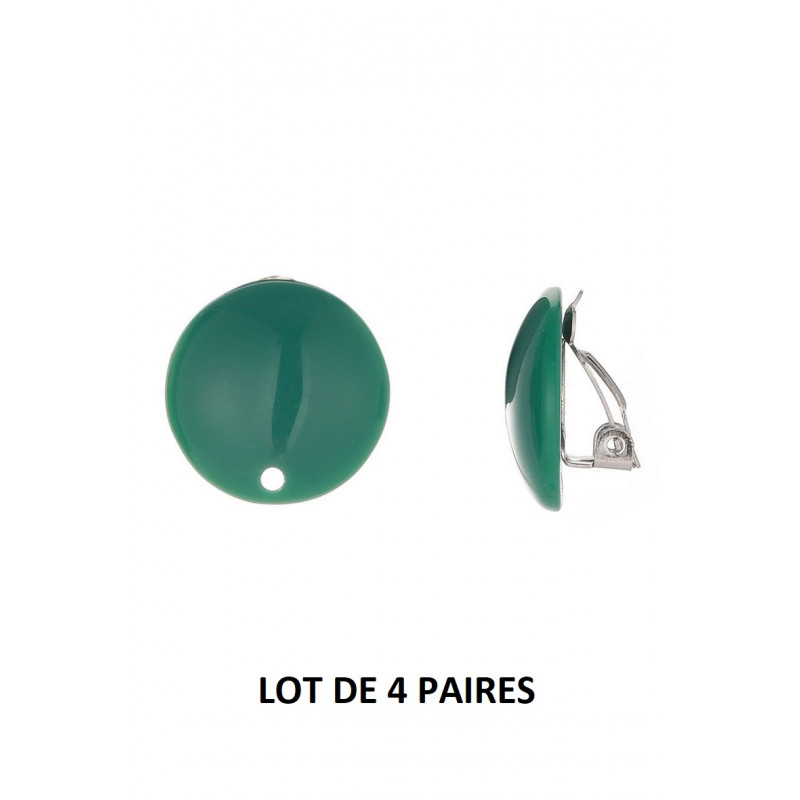 Tête de clip en Acier et résine Verte