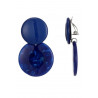 Nuala - Boucle d'oreille clip Bleue