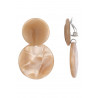 Nuala - Boucle d'oreille clip Taupe