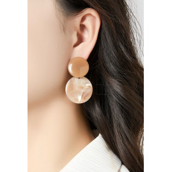 Nuala - Boucle d'oreille clip Vert opaline