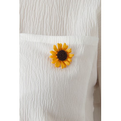 Kaylynn - Broche épingle jaune