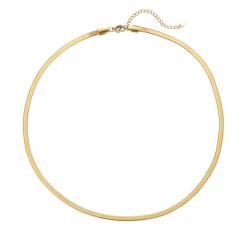 Undine - Lot de 6 colliers acier dorés