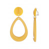 Fernanda - Boucle d'oreille clip Acier Jaune