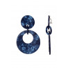 Nurten - Boucle d'oreille clip Bleue